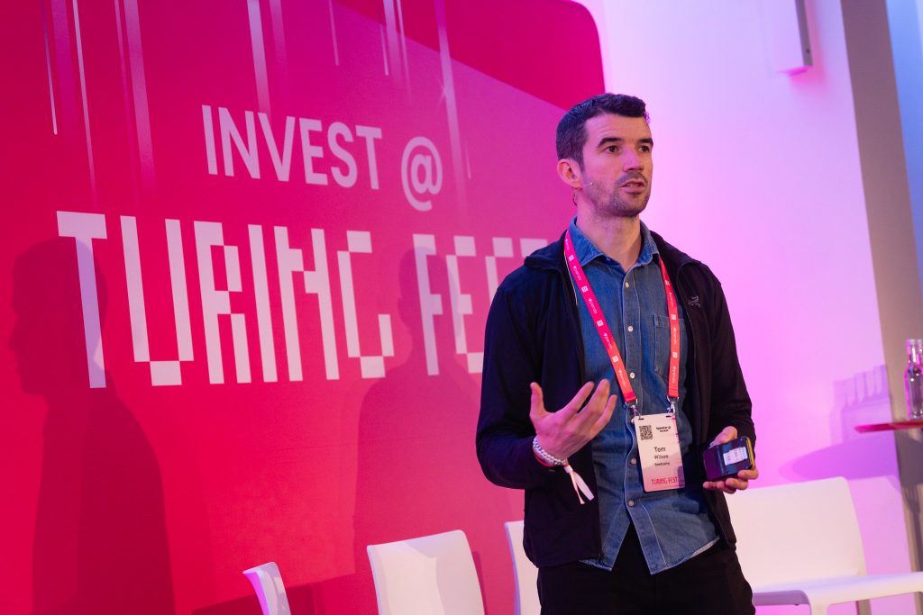 Tom Wilson of Seedcamp speaking on the Invest @ Turing Fest stage